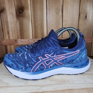 ASICS‎ Gel Cumulus 23 Shoes Womens Size 8 Blue Pink Running Sneakers FlyteFoam